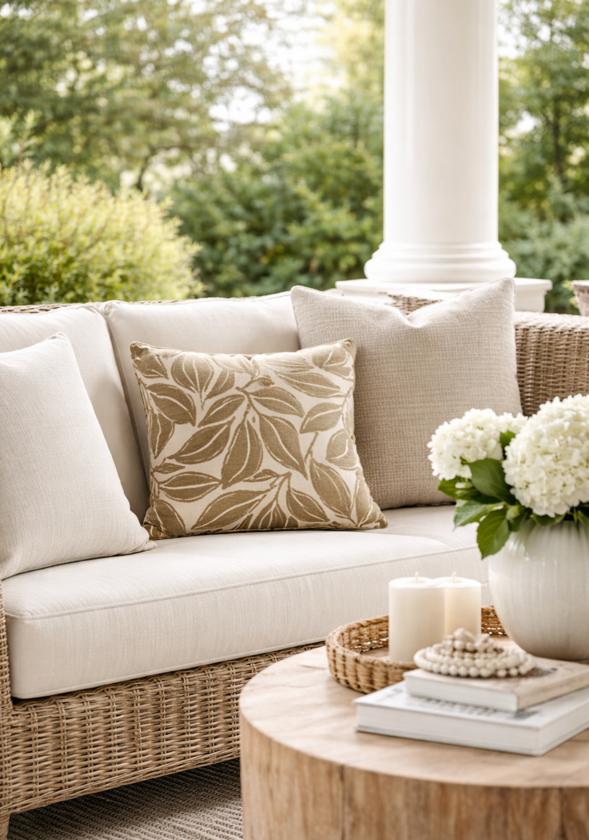 Kona Velvet Pillow Cover in Mocha, Thibaut Pillows