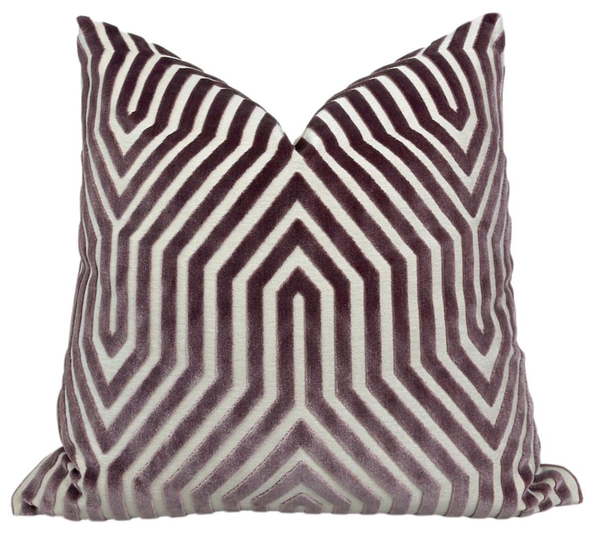 Vanderbilt Velvet Pillow Cover in Lilac, Schumacher Textiles