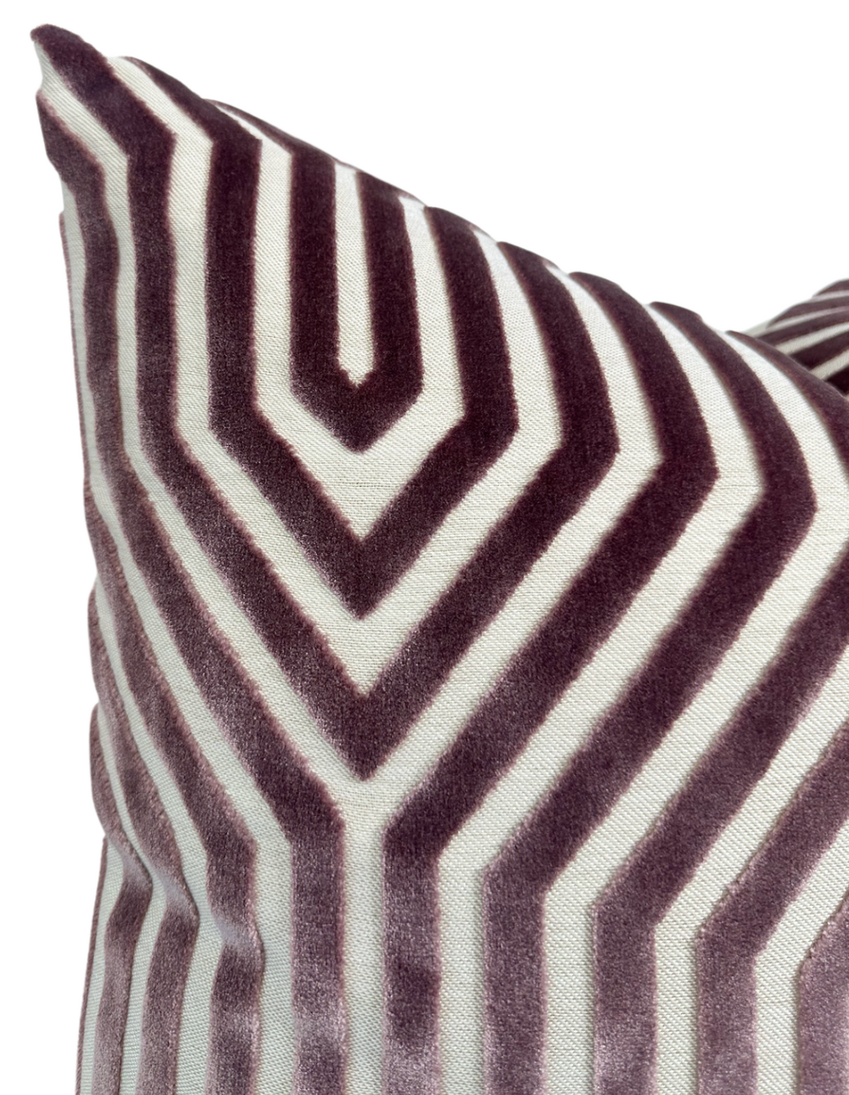 Vanderbilt Velvet Pillow Cover in Lilac, Schumacher Textiles