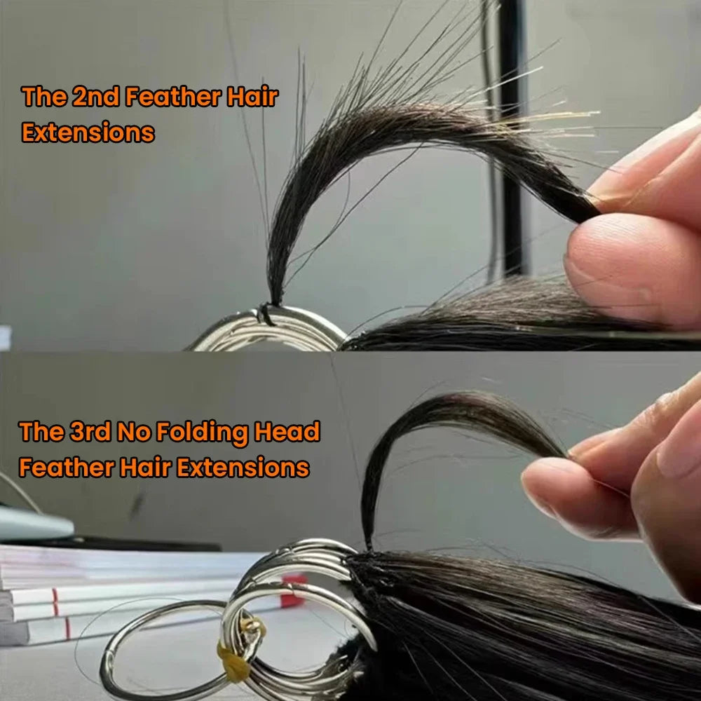 The 3rd Generation Deep Curly Feather Crochet Hair Extensions For Black Women Invisible Knots Knotless Pre-Separated