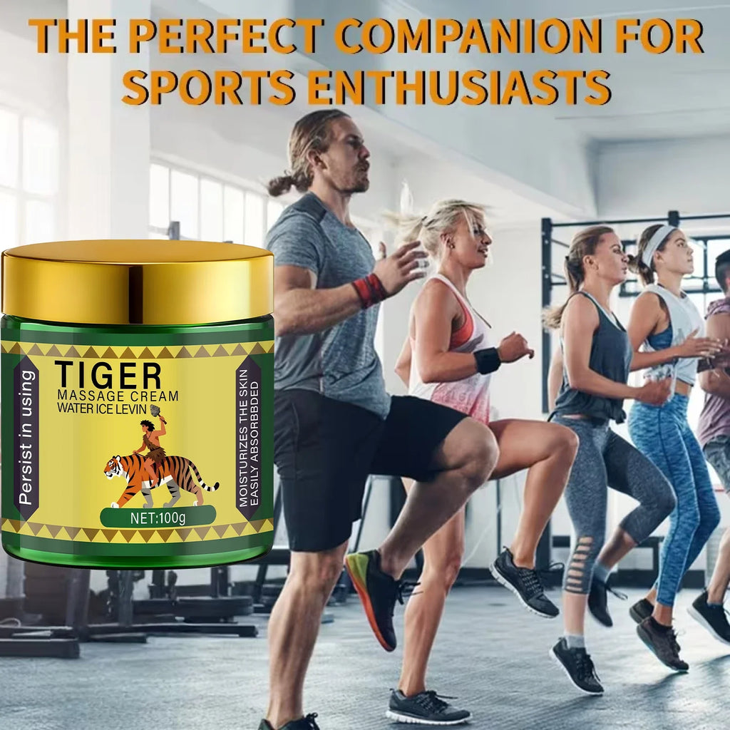 Tiger Massage Cream with Collagen & Retinol - Moisturizing & Nutrient-Rich Formula for Softer, More Confident Skin.