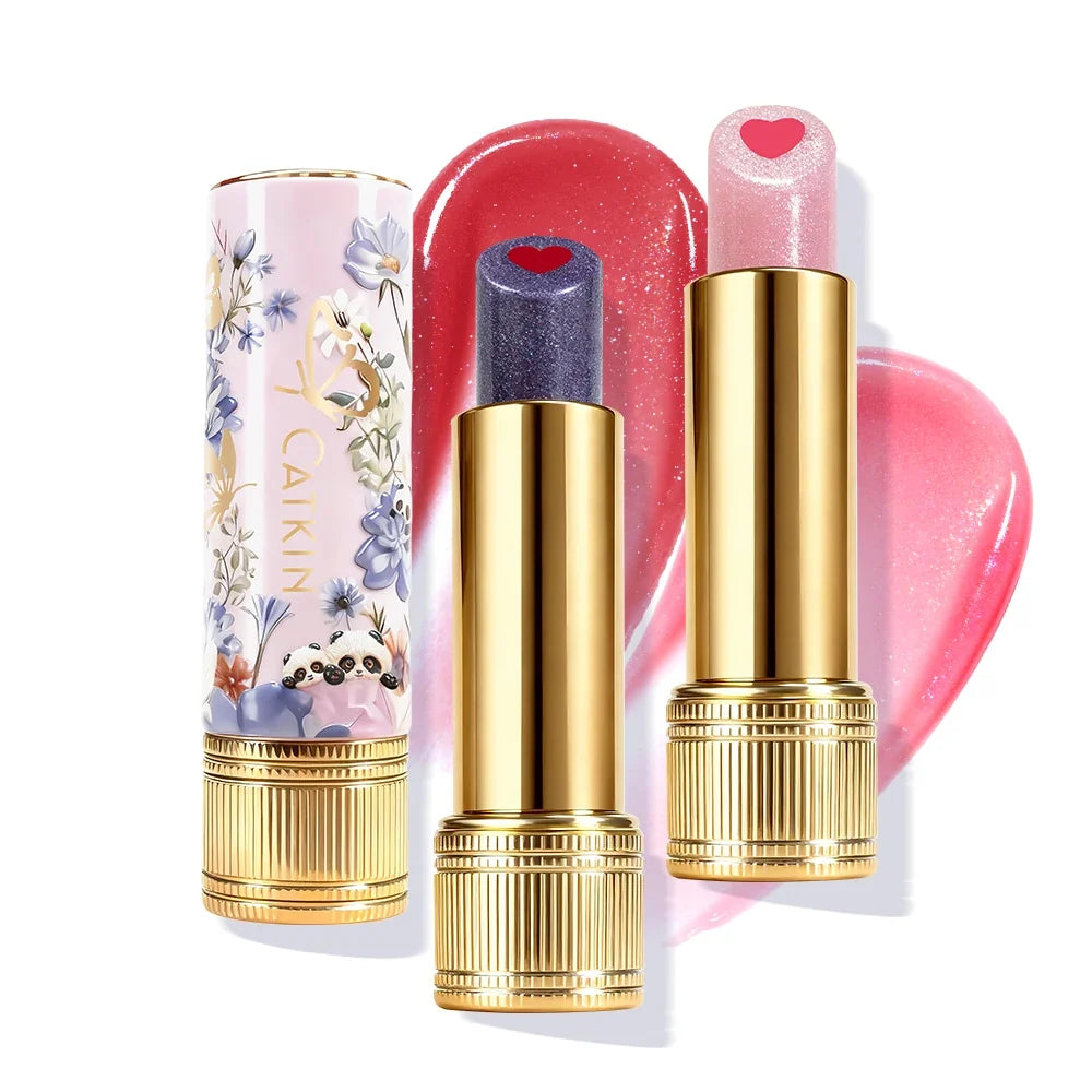 CATKIN Whiffle Dance Tinted Lip Balm Solid Lip Gloss Moisturizing Watery Colored jelly love Long-lasting
