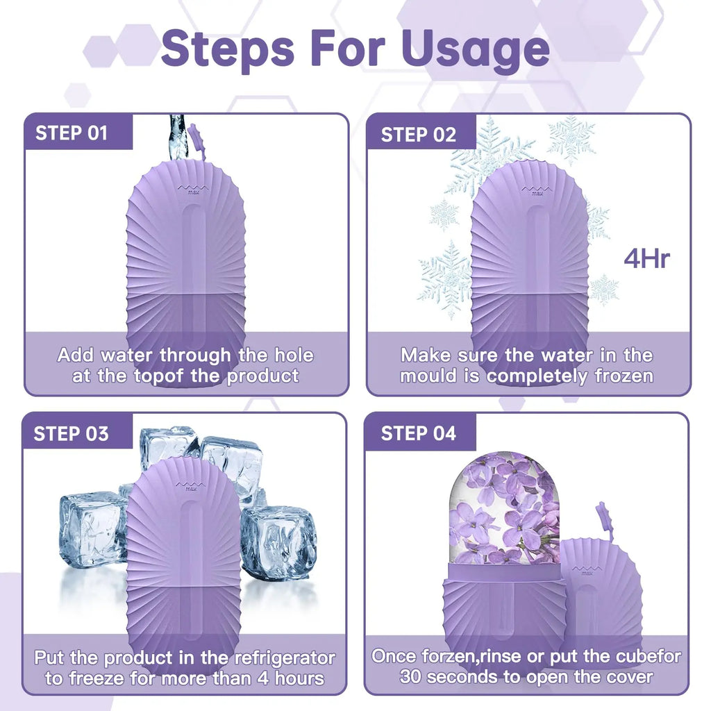 1/2/3pcs Ice Face Roller Facial Skincare Ice Roller Facial Roller GuaSha FaceTool Face Massage Roller MoldCube LiftingContouring