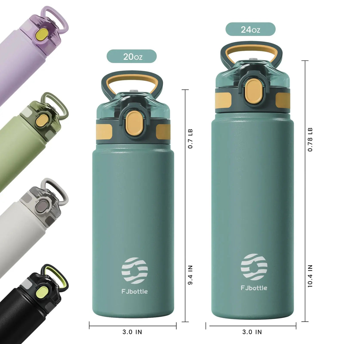 Thermos Bottle with Straw 600ml 720ml Stainless Steel