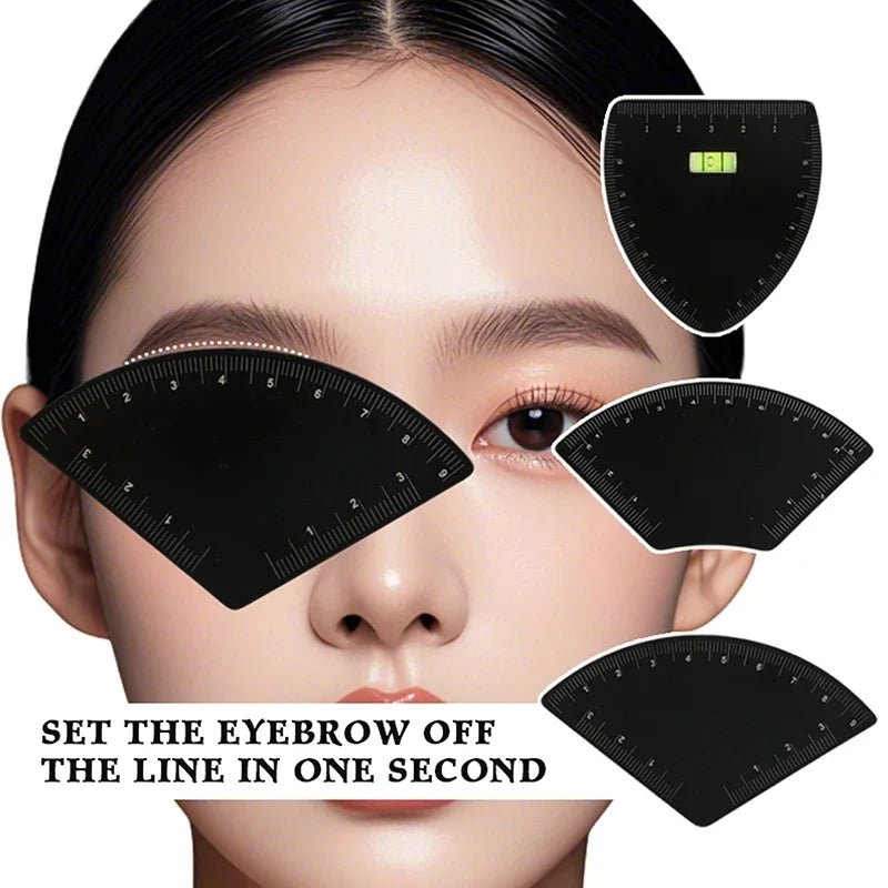Eyebrow Ruler Microblading Mapping Tool Shaping Permanent Makeup Drawing Guide Ruler Tattoo Aluminum Alloy Fast Drawing Eyebrow