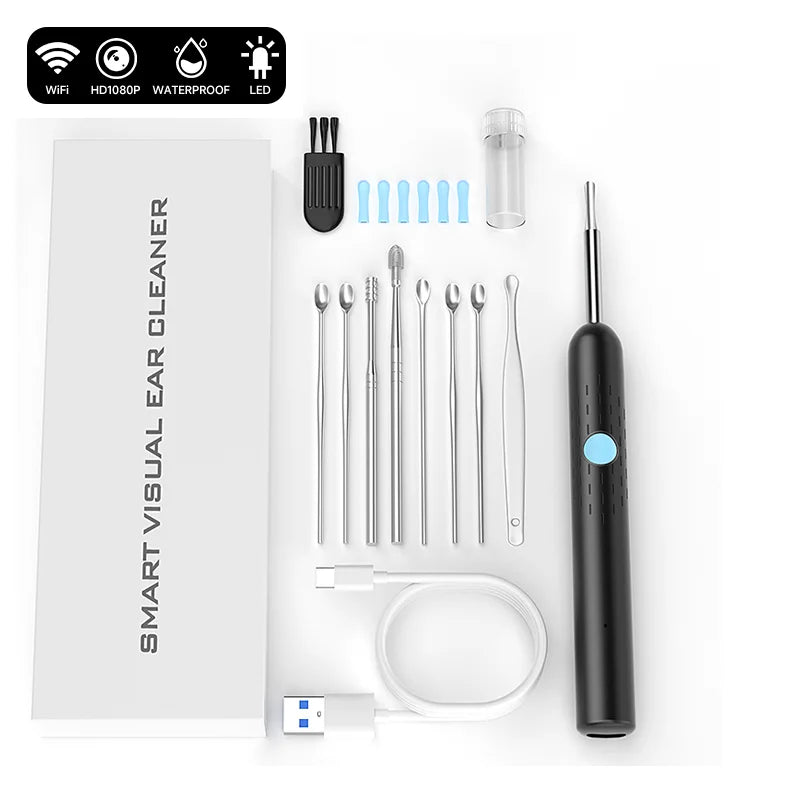 4.2MM Mini Otoscope Camera WIFI Wireless Endoscope  Visual Ear Wax Cleaning Portable HD Otoscope For iphone xiaomi huawei