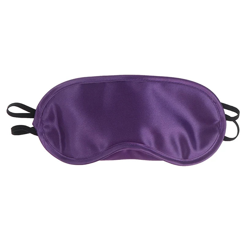 1PC Silk Sleep Eye Mask Padded Shade Eye Cover Patch Sleeping Mask Eyemask Blindfolds Travel Relax Rest Women Men