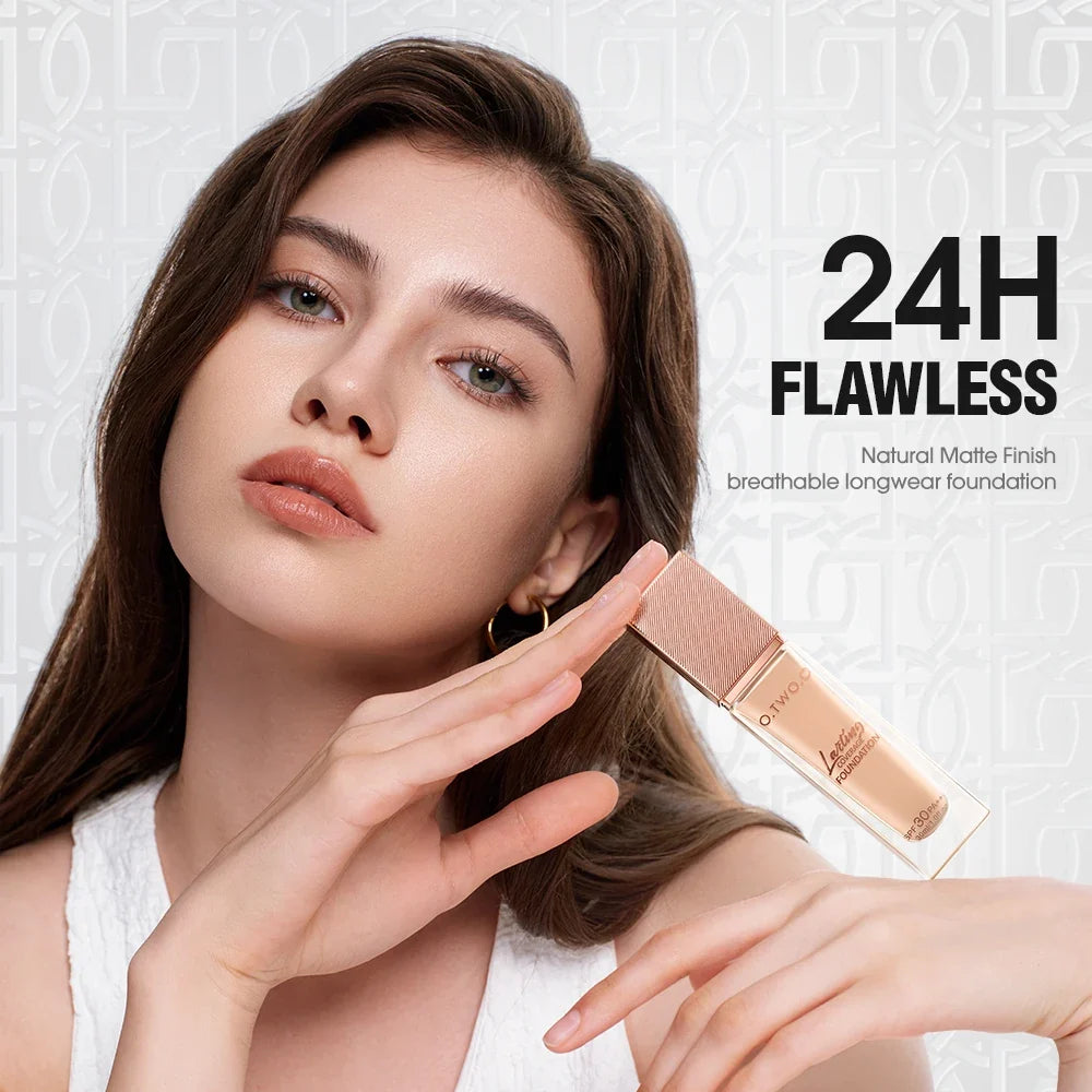 O.TWO.O Foundation Cream Makeup Brush Moisturizing Oil-Free Long-Lasting Waterproof Concealer Full-coverage Foundation Makeup