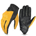 Leather Gloves Retro Biker