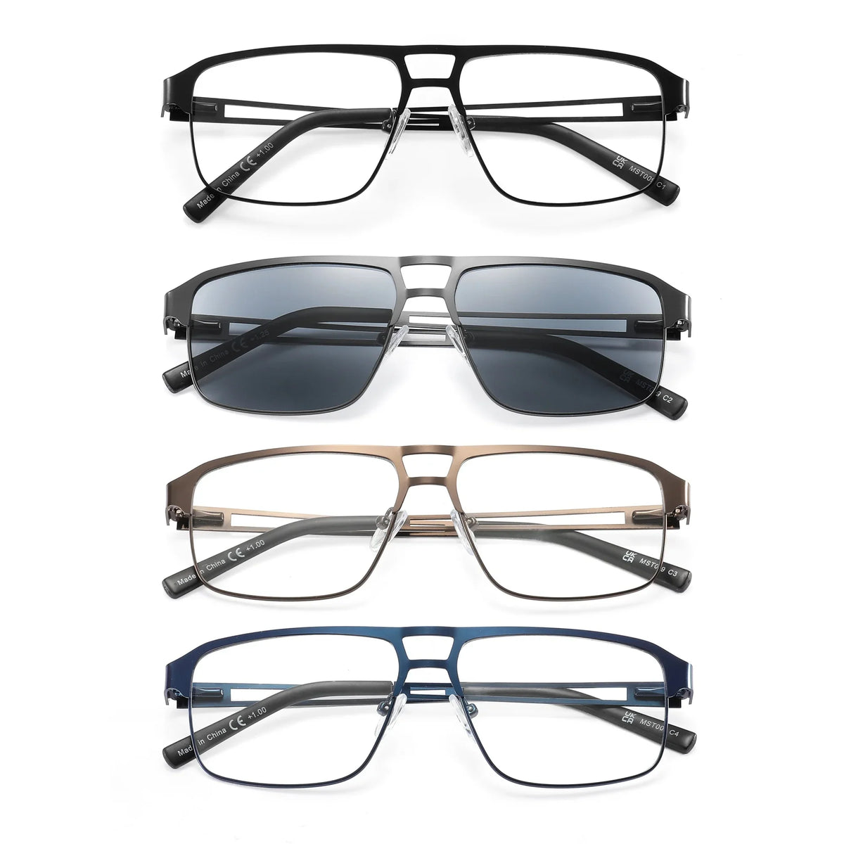 Blue light Reading Glasses for Men Metal Frame Readers Computer Eyeglass fit read Magnifier Presbyopia Lens Eyewear +0.75~3.0