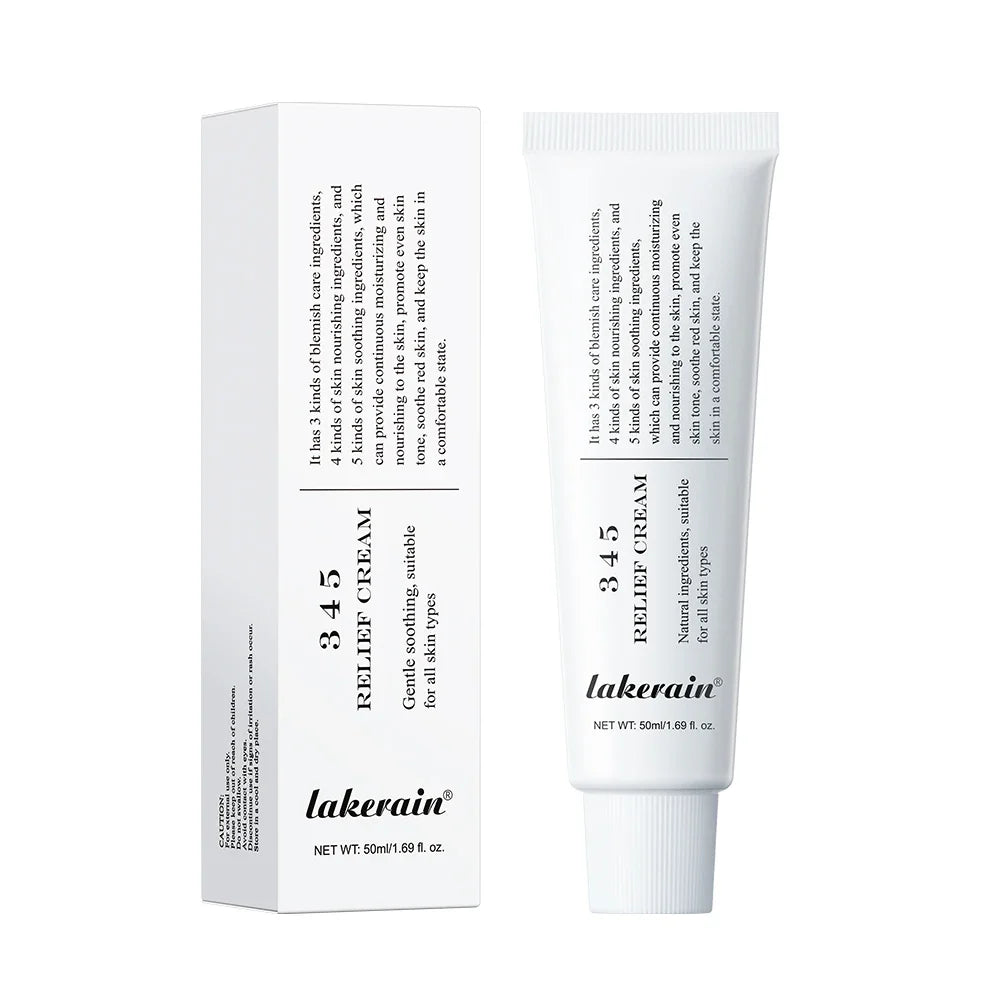 345 Relief Cream Comprehensive solution to skin problems Anti-sugar and antioxidant Brightening skin Improving acne marks Moistu