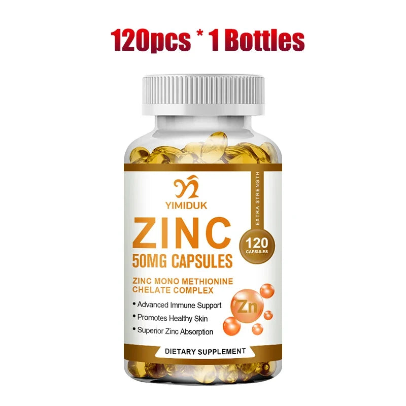 Buy 1 Get 1 Free! Yimiduk Premium Zinc Supplement, Support Boosts Energy, Metabolism Booster, Immune Health & Antioxidant