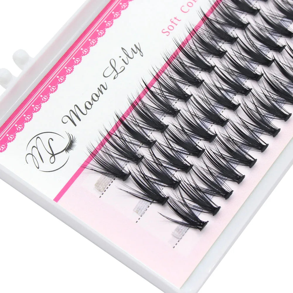 Russian Volume False Eyelashes 30D Mink Eyelash Extension Natural C/D/DD Curly Mixed Length Makeup False Eyelashes Cilia