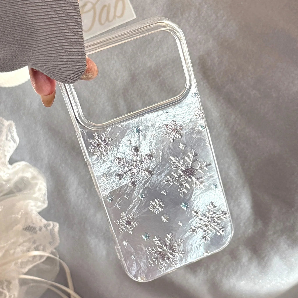Korean Christmas Snowflakes Phone Case For iPhone
