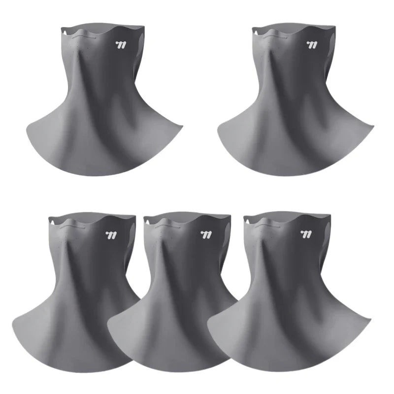 WEST BIKING Mask Breathable Sunscreen Face Veil Ice Silk Face Mask Sun Protection Neckline Face Cover Summer Cycling Hiking