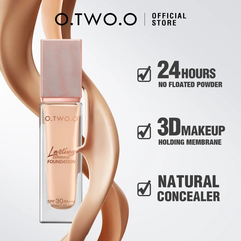 O.TWO.O Foundation Cream Makeup Brush Moisturizing Oil-Free Long-Lasting Waterproof Concealer Full-coverage Foundation Makeup