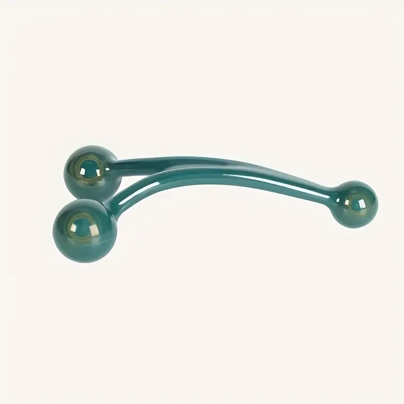 3-Head Manual Massager - Ergonomic Design for Neck, Shoulders & Feet - Portable Muscle Relief Tool for Home/Office/Gym - Durable