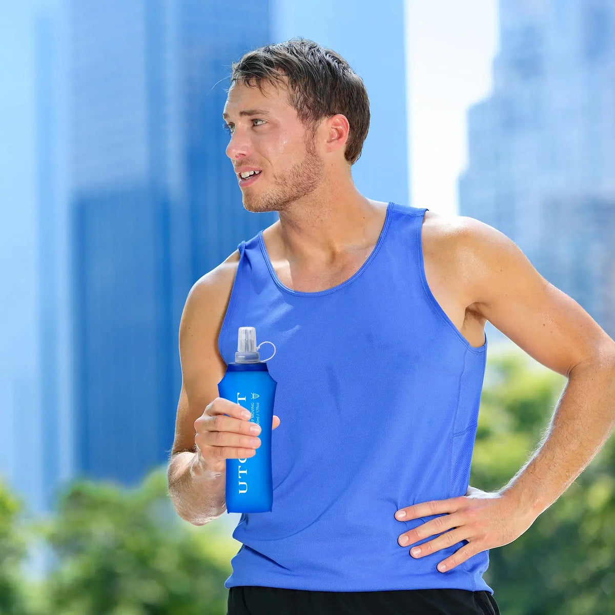 250ml/350ml/500ml Folding TPU Water Bottle