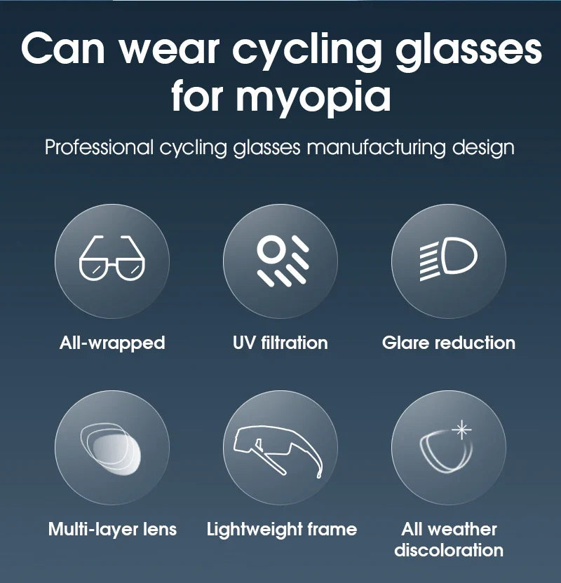 WEST BIKING Cycling Glasses Photochromic UV400 Protection