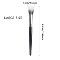 Pointillator brush Blush brush Pure wool flat head Cangzhou makeup brush Soft bristle wooden handle Beauty tool