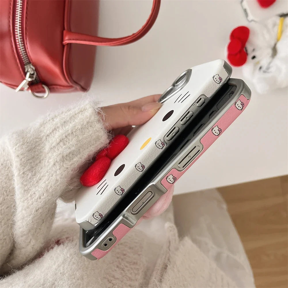 Fashion Hello Kitty Pattern Horizontal Phone Case