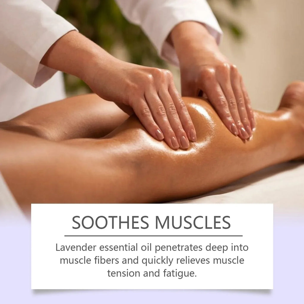 Lavender Relaxing Massage Oil Moisturizing Body Skin Smoothing Soft Stress Relief Muscle Sore Help Sleep Gua Sha Fragrance Oil