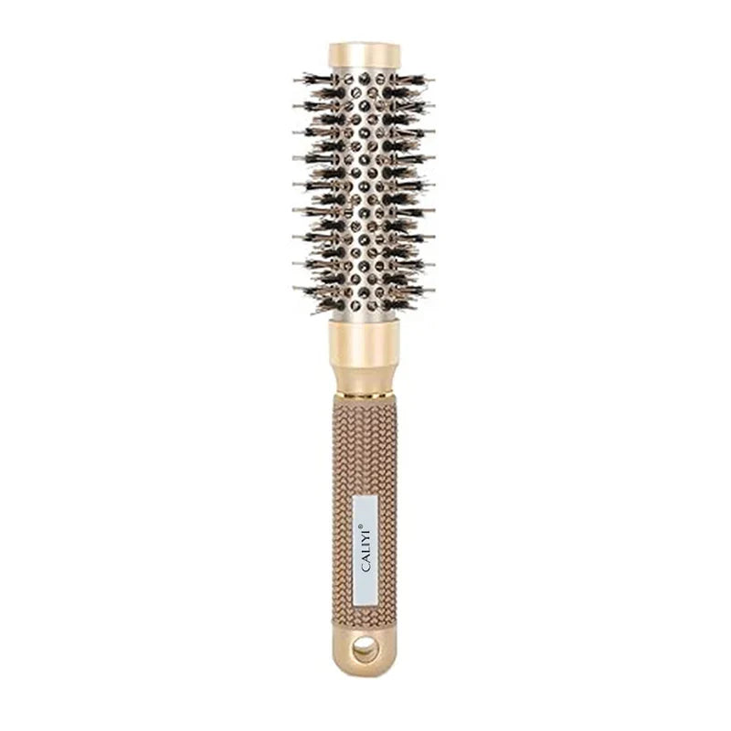 4 Sizes Heat Conductive Aluminum Barrel Volumizing Curling Styling Brush with Air Vents Thermal Ceramic Boar Bristle Hair Brush