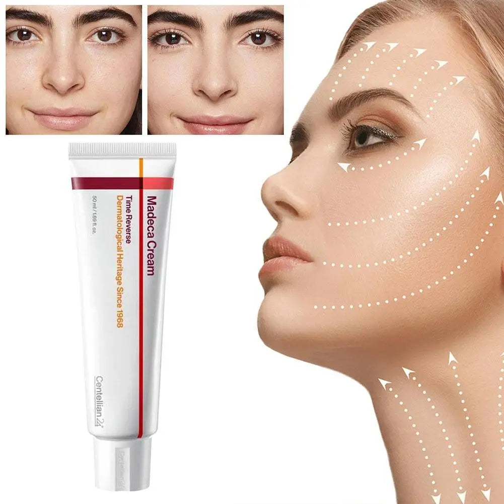 Korean Centella Asiatica Facial Cream 24 Hours Deep Moisturizing Firming Quickly Absorbed Non-Greasy Texture Improve Dull Skin