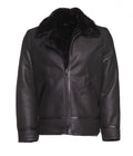 Black B3 Bomber Aviator Shearling Jacket