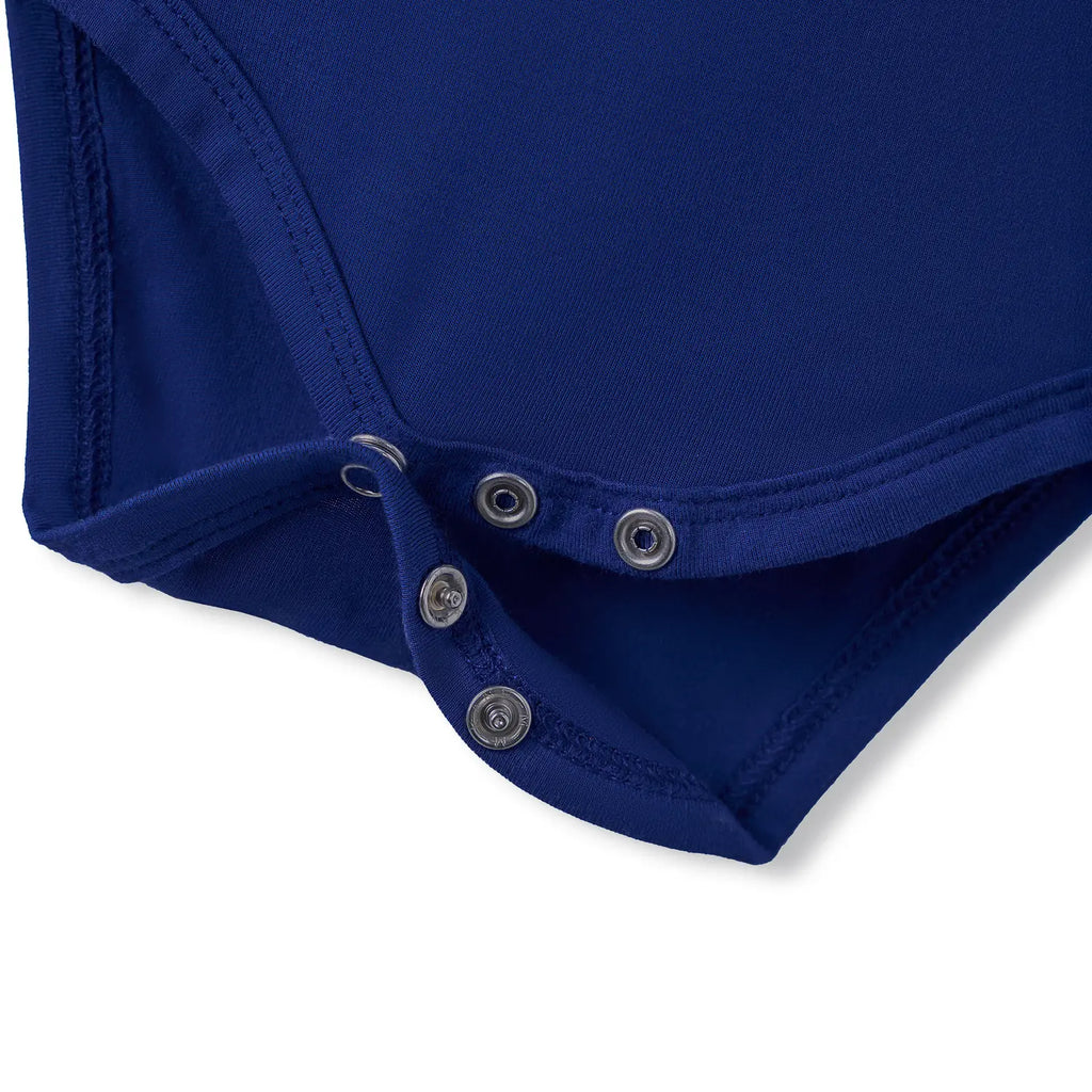 Long Sleeve Baby Bodysuit in Blue Depths