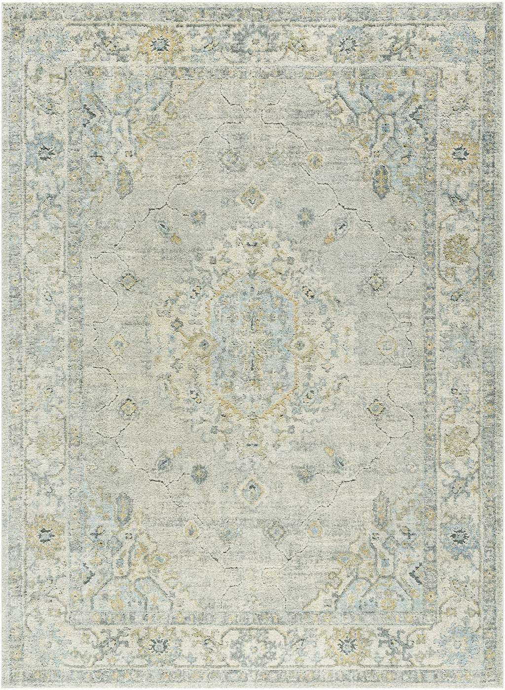 Tyche Light Gray Thick Luxe Area Rug