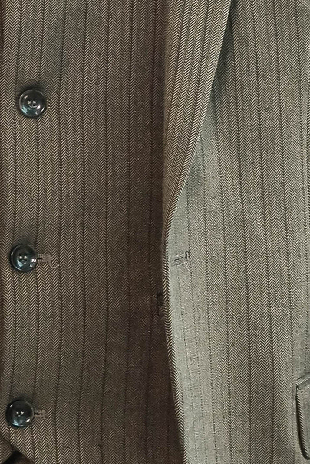 Striped Slim Fit Brown Men Suit - Wessi
