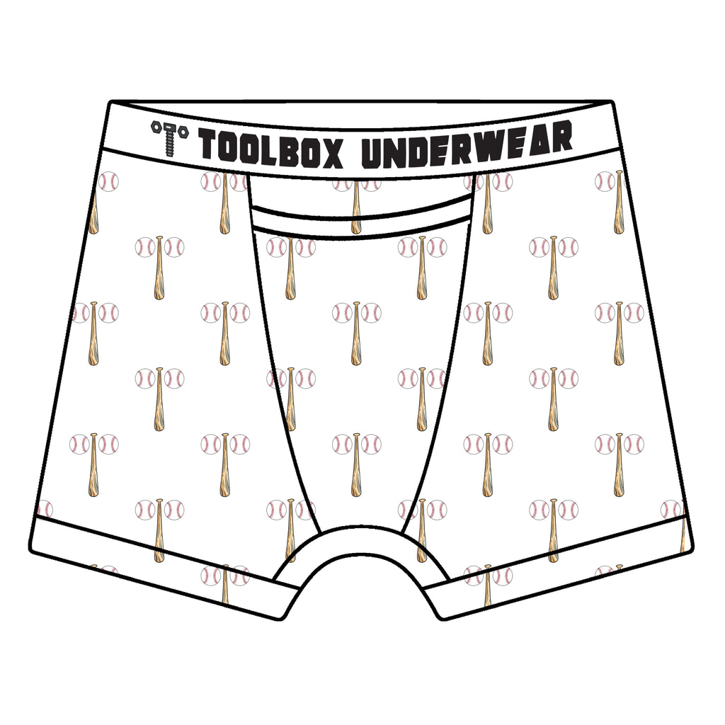Toolbox Underwear - The Baseballs & Bat Briefs