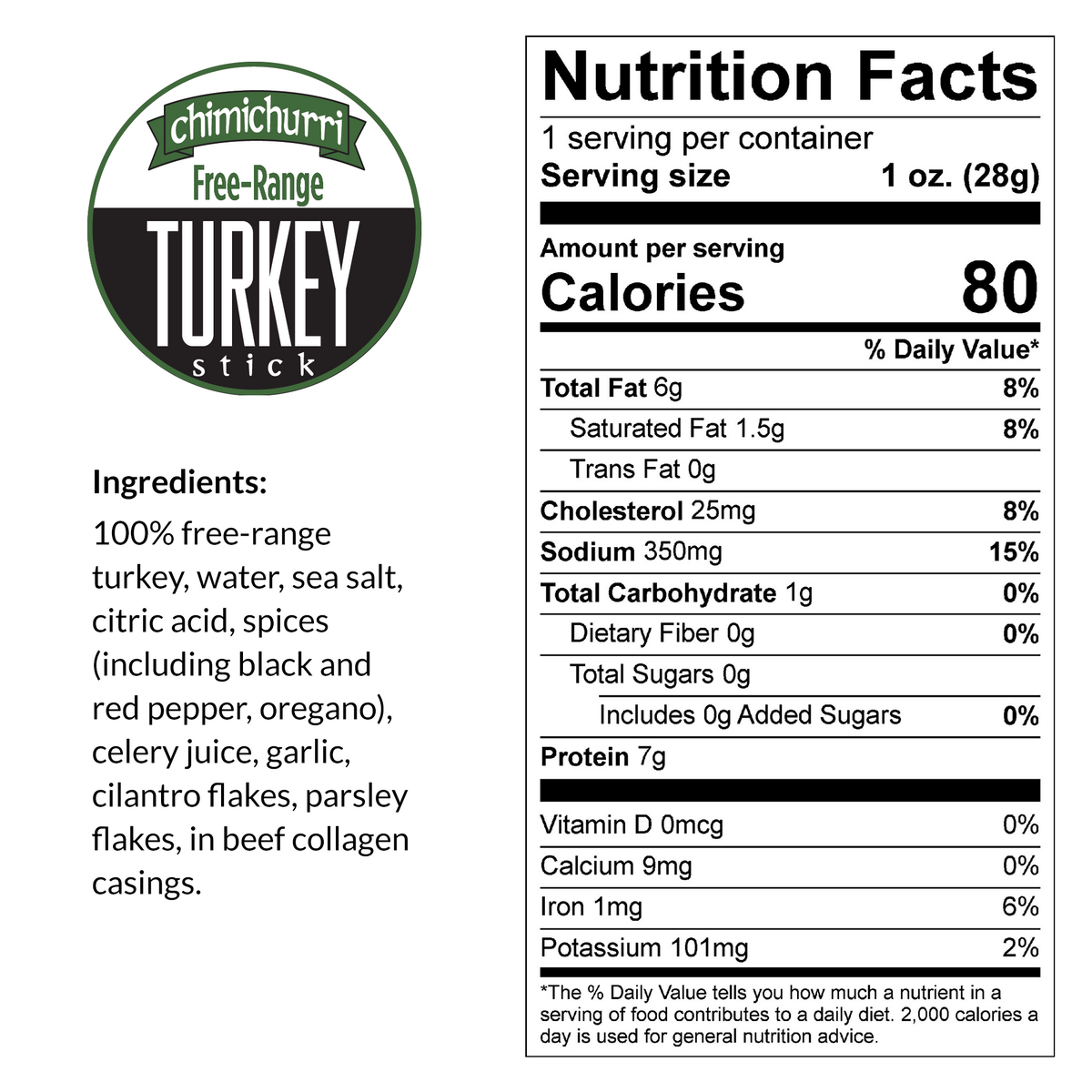 Chimichurri - Turkey, Free-Range Bites, 8-oz Packages