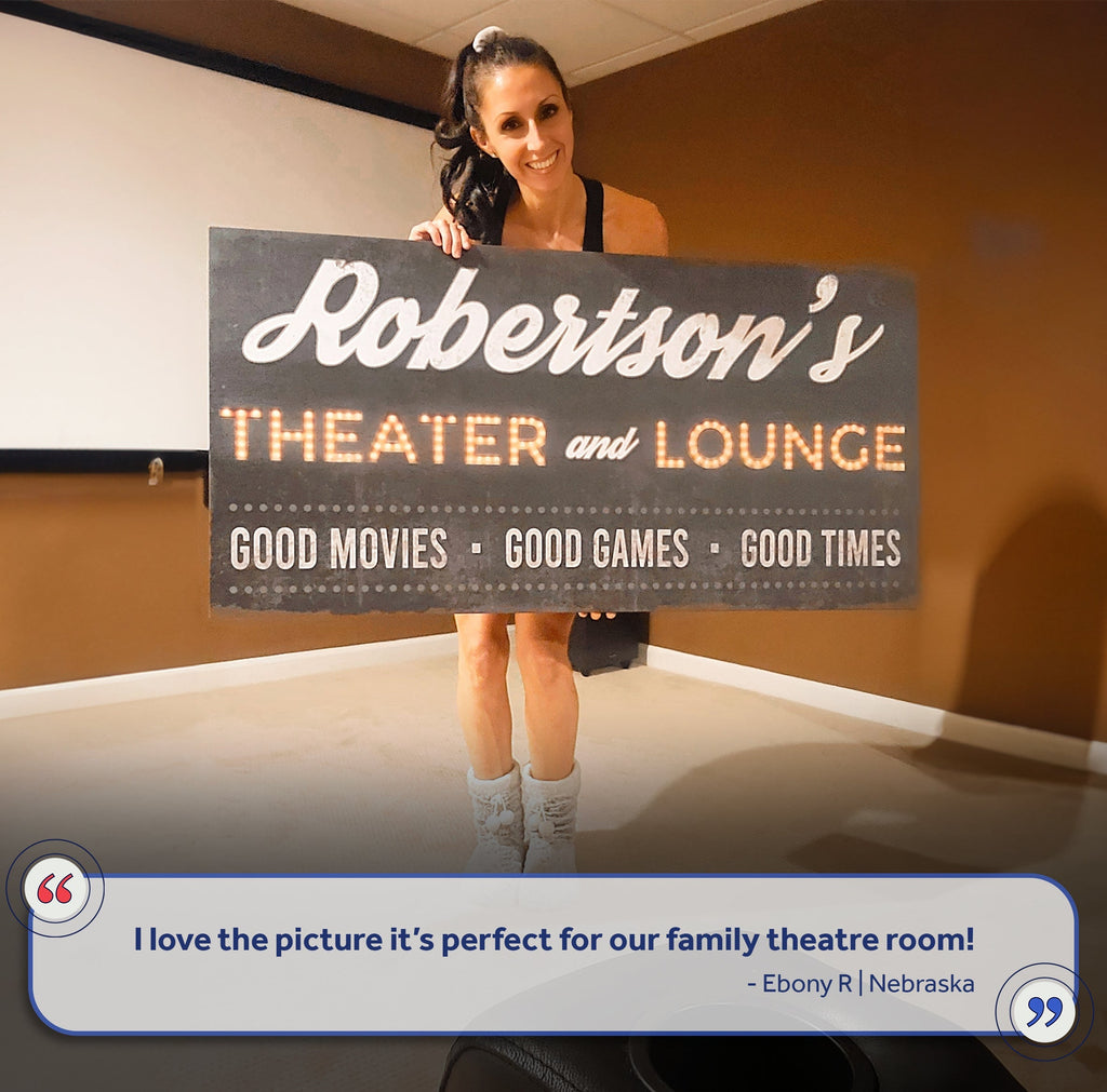 Family Theater and Lounge Sign III