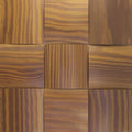 US Pine Big Straw Thermowood Mesh-mounted Mosaic Wall Tile - Livfloors Collection