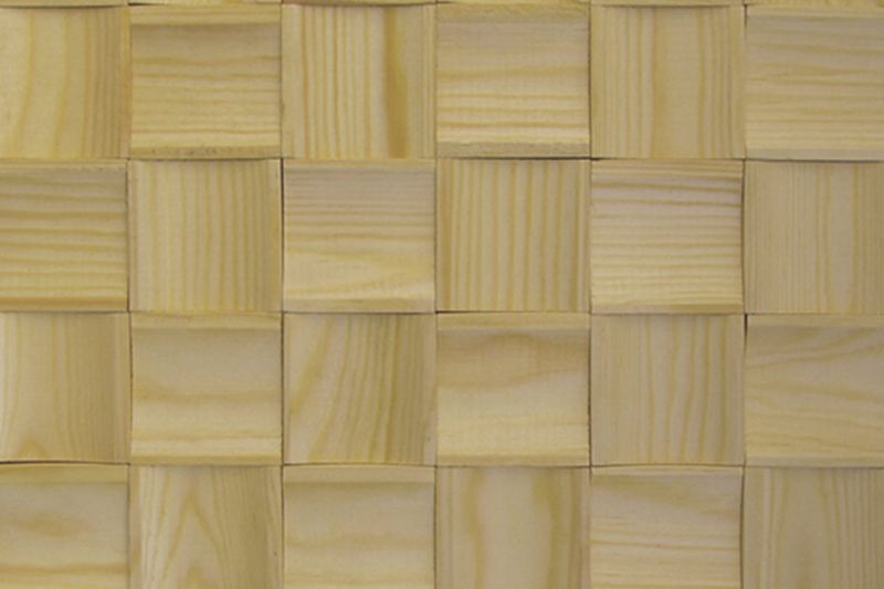 US Pine Prolate Mesh-mounted Wood Mosaic Wall Tile - Livfloors Collection