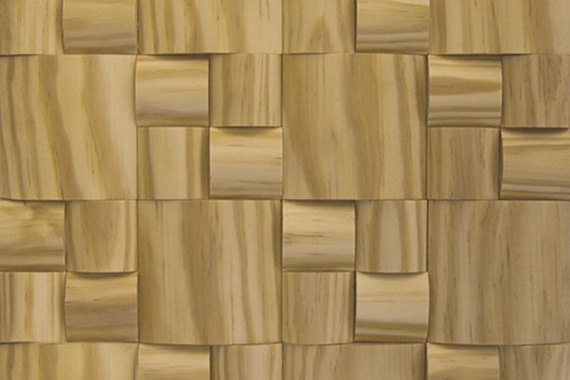 US Pine Pattern Straw Mesh-mounted Wood Mosaic Wall Tile - Livfloors Collection