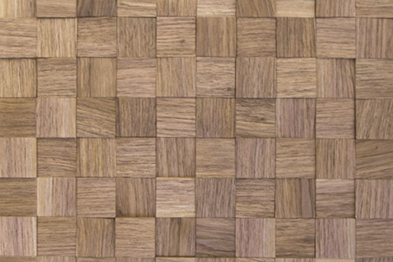 US Walnut Natural Mesh-mounted Wood Mosaic Wall Tile - Livfloors Collection