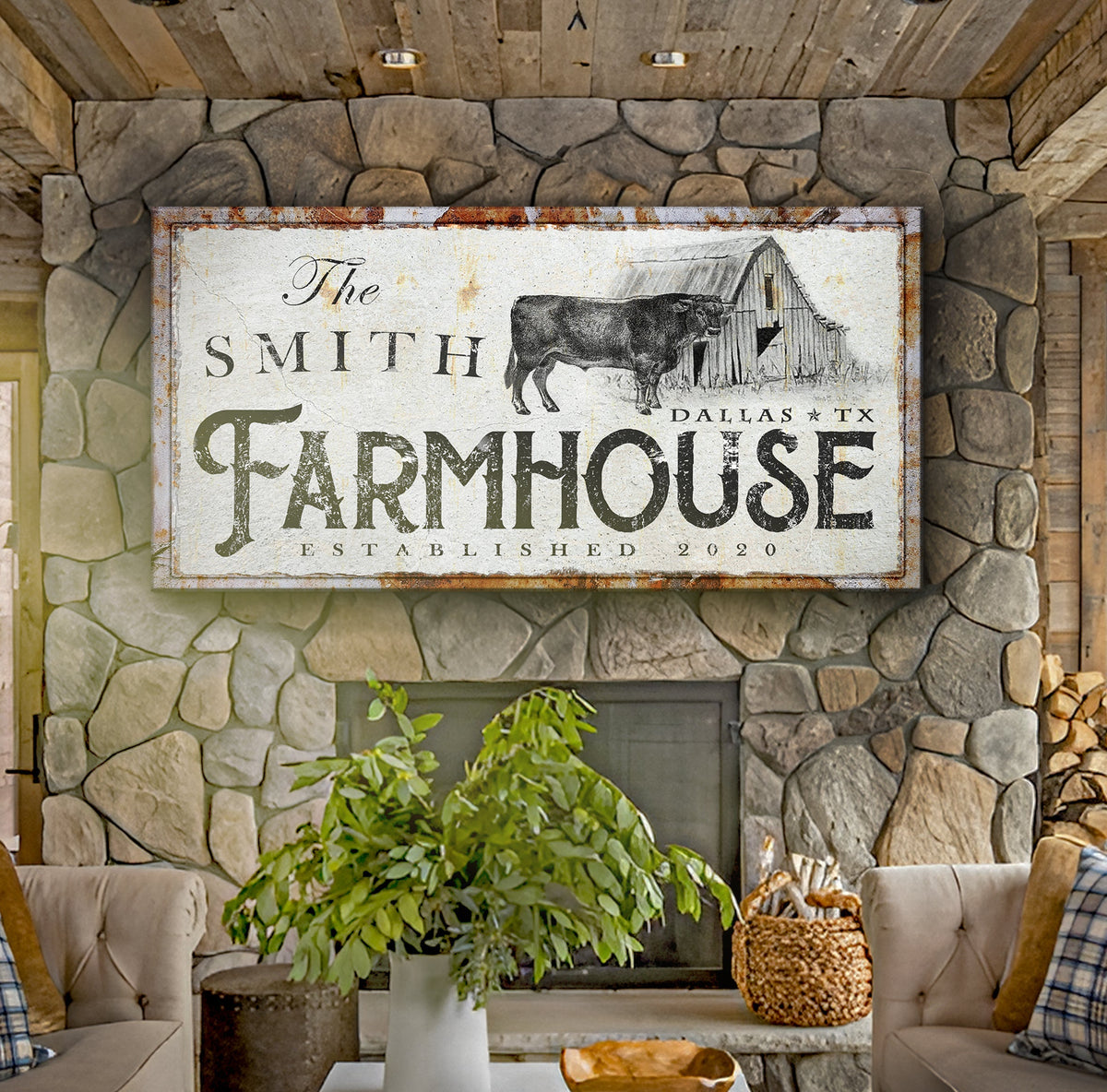 Rustic Farmhouse Sign X