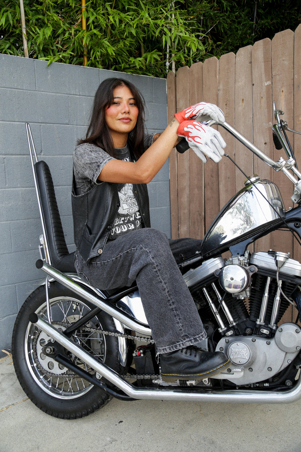 Red Flame White Gloves