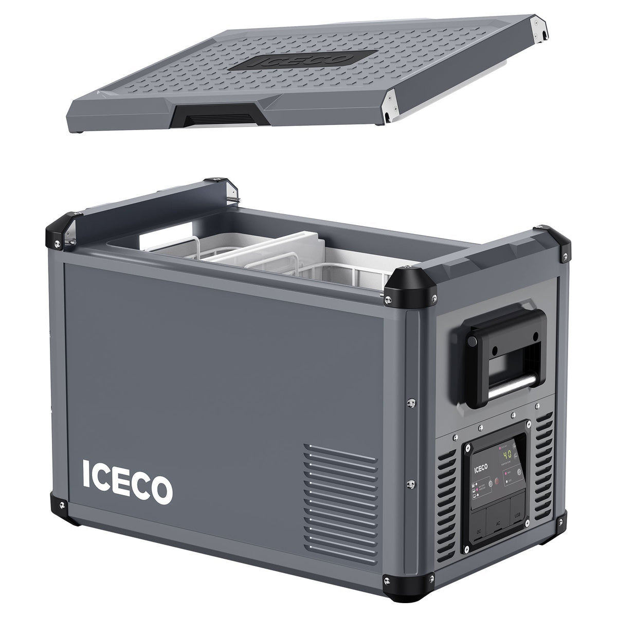 ICECO VL45ProS Gray Single Zone Portable Fridge Freezer 45 LT