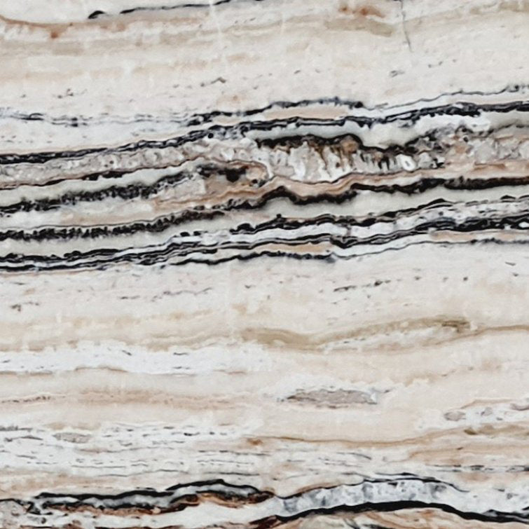 Valencia Traonyx Bookmatching Travertine Slabs Filled and Polished - Full Truckload