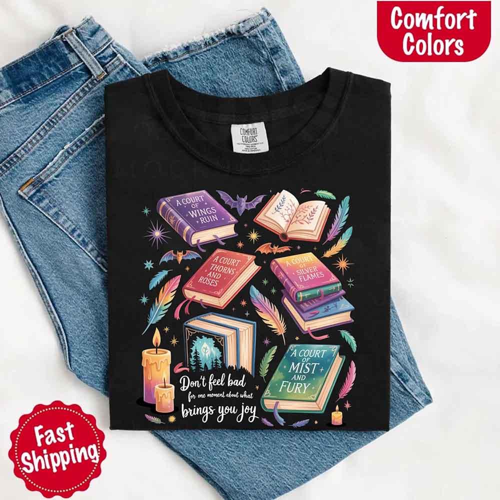 Velaris Book Lover Tee – Comfort Colors Bat Boys SJM Gift