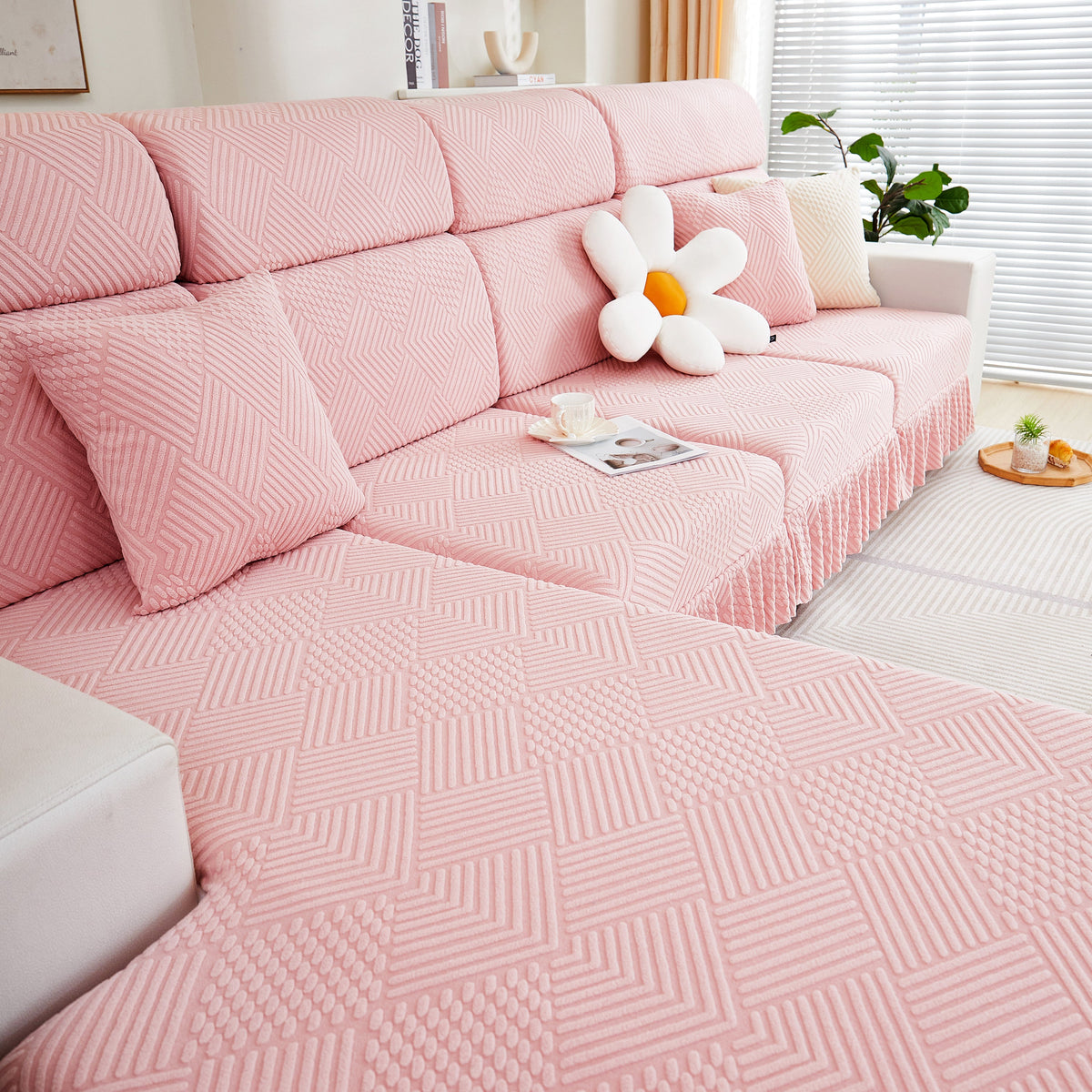 Stretch Sofa Covers for Couch Seats and Cushions, Suitable for 1/2/3/4/L Seater Sofas and Couches