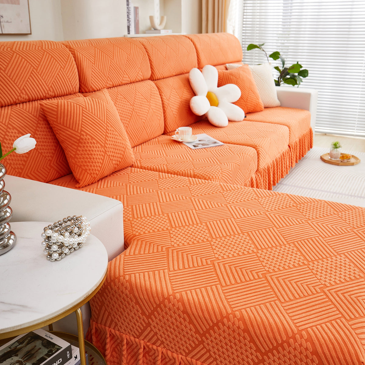 Stretch Sofa Covers for Couch Seats and Cushions, Suitable for 1/2/3/4/L Seater Sofas and Couches