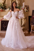 Andrea & Leo WL018 Dress Lace Appliqued A-Line Wedding Ball Gown