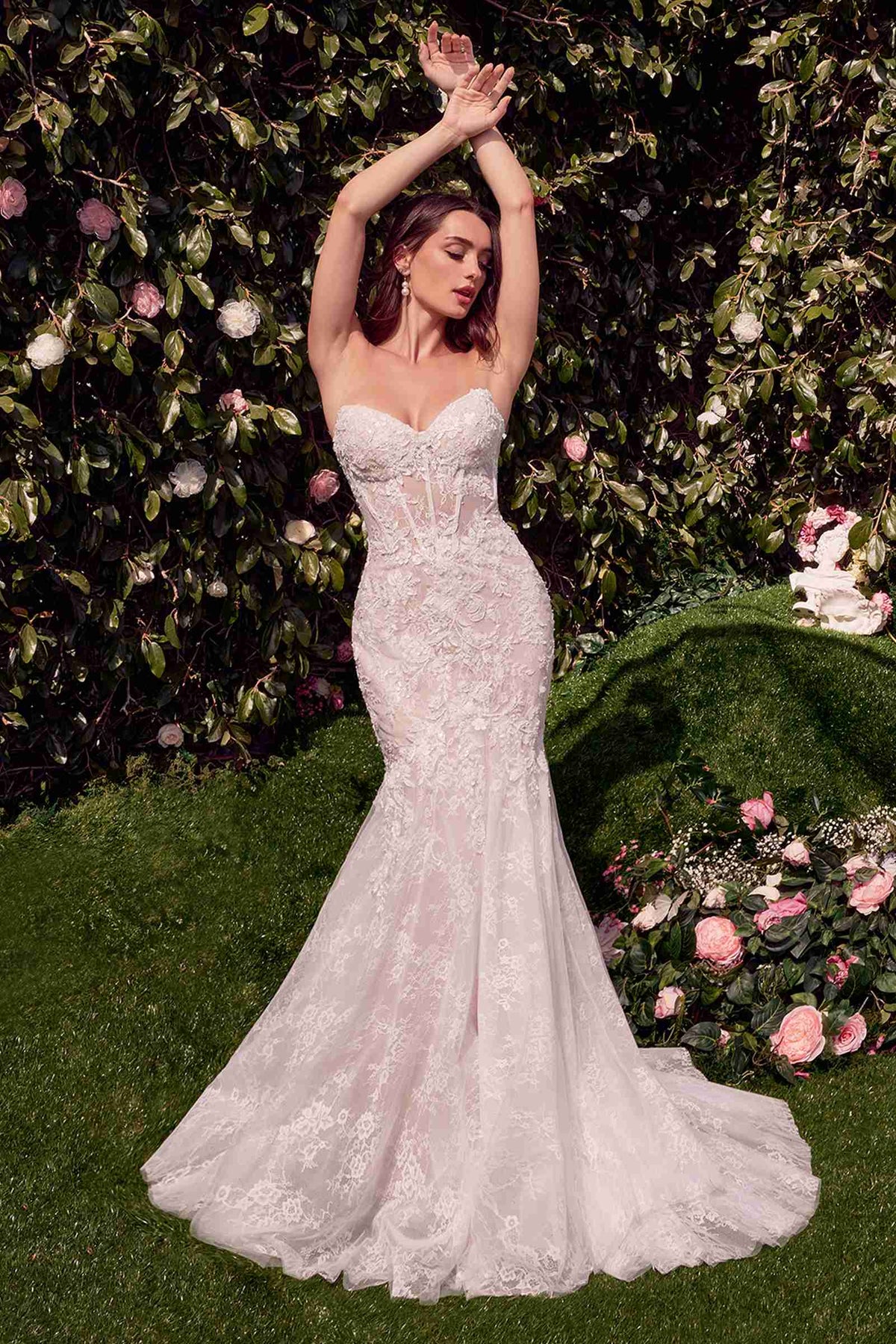 Andrea & Leo WL031 Dress Detachable Wings Mermaid Wedding Gown