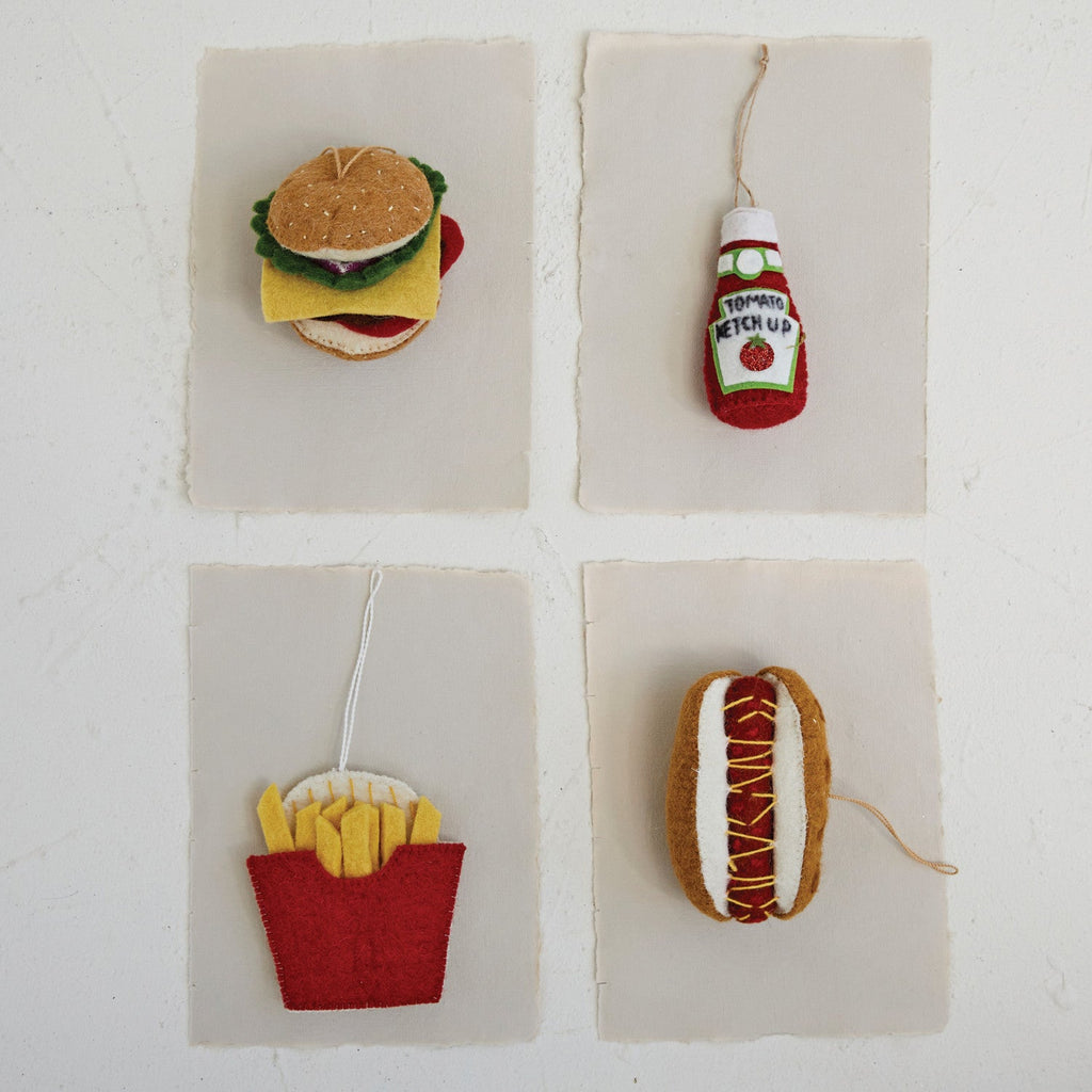 Handmade Wool Felt French Fries Ornament