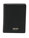 TOM FORD Mini Grained Leather Folding Card Holder